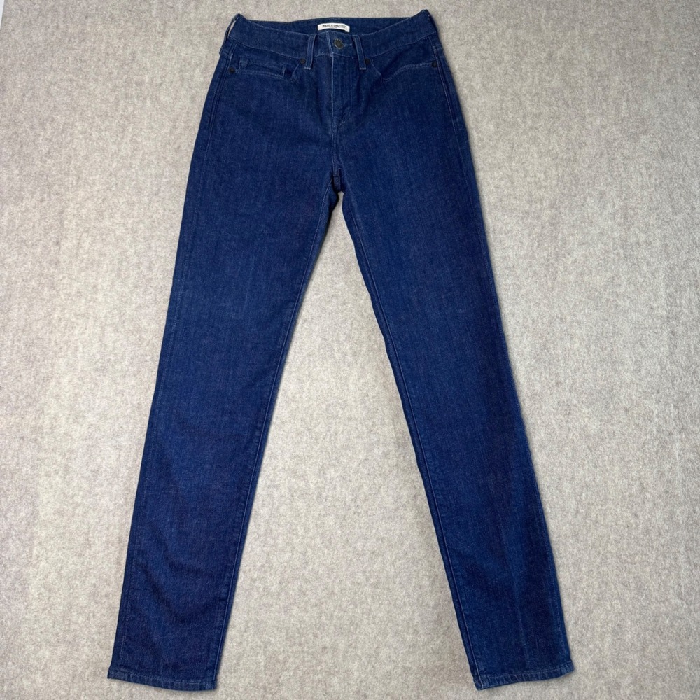 Levi's Made & Crafted Stitch High Slim Jeans Womens 26 Blue Dark Wash Premium